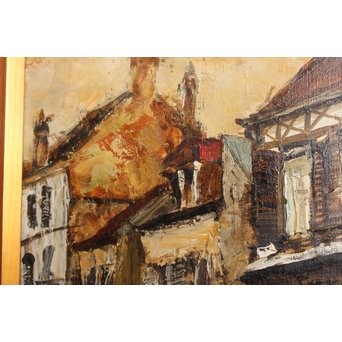 児玉幸雄「パリ郊外」 油彩6号　S2769 