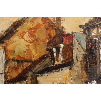 児玉幸雄「パリ郊外」 油彩6号　S2769 