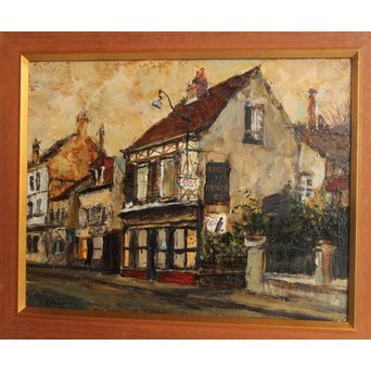 児玉幸雄「パリ郊外」 油彩6号　S2769 