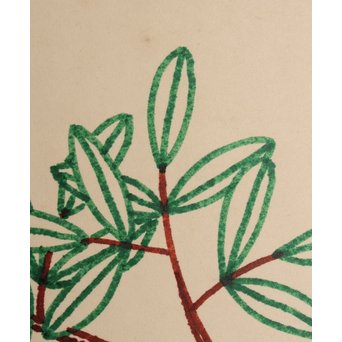 山下清「蜂」 色紙サインペン　S2770 