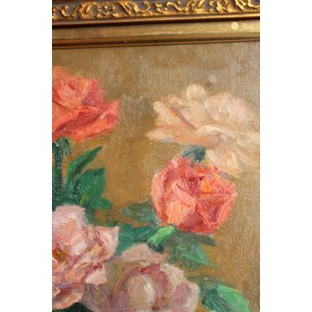 鱸利彦「薔薇」 油彩6号　S2771 