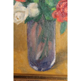 鱸利彦「薔薇」 油彩6号　S2771 