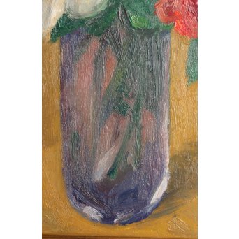 鱸利彦「薔薇」 油彩6号　S2771 