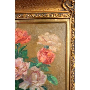 鱸利彦「薔薇」 油彩6号　S2771 