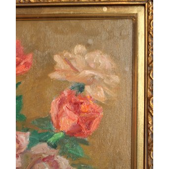 鱸利彦「薔薇」 油彩6号　S2771 