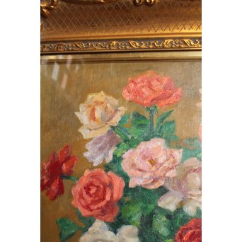 鱸利彦「薔薇」 油彩6号　S2771 