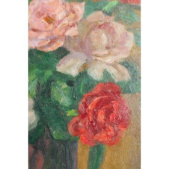 鱸利彦「薔薇」 油彩6号　S2771 