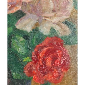 鱸利彦「薔薇」 油彩6号　S2771 