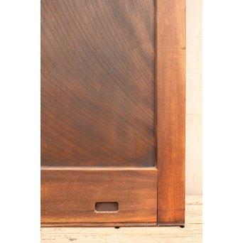 総欅一枚板の格子蔵戸　W483 