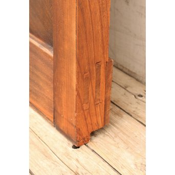 総欅一枚板の格子蔵戸　W483 