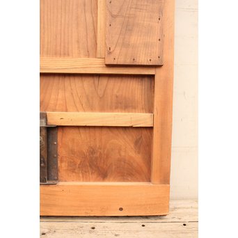 総欅一枚板の格子蔵戸　W483 