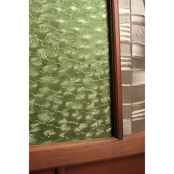 プレス緑色ガラスの建具　GD949 