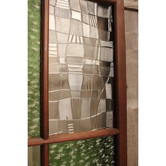 プレス緑色ガラスの建具　GD949 