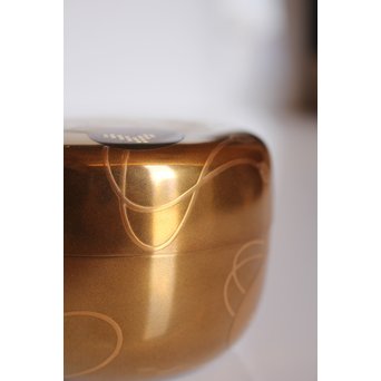 表千家14代而妙斎花押　一后一兆　沃懸地六瓢蒔絵平棗　K318 