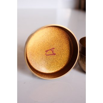 表千家14代而妙斎花押　一后一兆　沃懸地六瓢蒔絵平棗　K318 