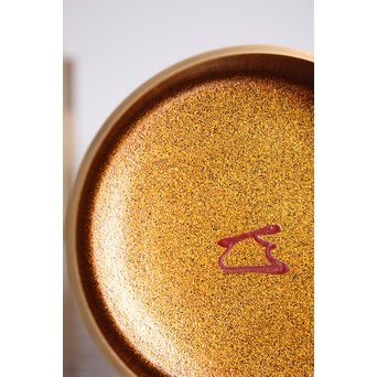 表千家14代而妙斎花押　一后一兆　沃懸地六瓢蒔絵平棗　K318 