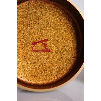 表千家14代而妙斎花押　一后一兆　沃懸地六瓢蒔絵平棗　K318 