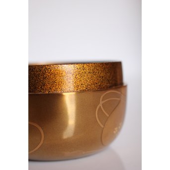 表千家14代而妙斎花押　一后一兆　沃懸地六瓢蒔絵平棗　K318 