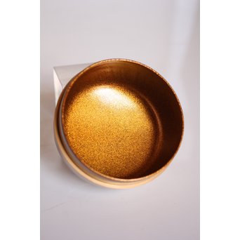 表千家14代而妙斎花押　一后一兆　沃懸地六瓢蒔絵平棗　K318 