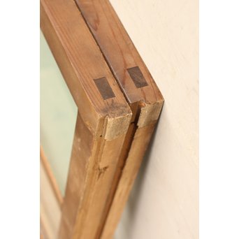 青色プレスガラスの小型窓/ガラス戸　2枚1組　GD952 