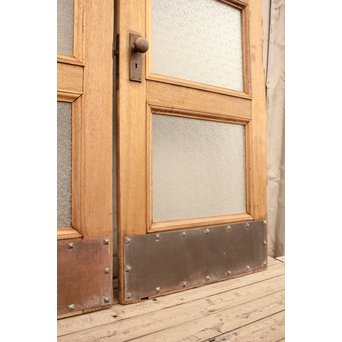 観音開ハイサイズナチュラルガラス戸　2枚1組　GD954 