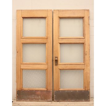 観音開ハイサイズナチュラルガラス戸　2枚1組　GD954