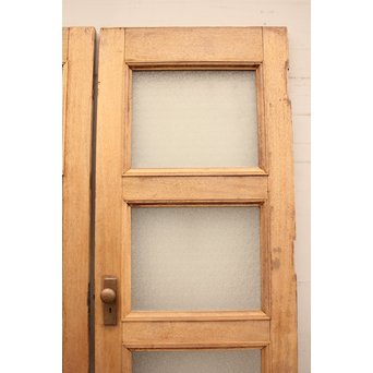 観音開ハイサイズナチュラルガラス戸　2枚1組　GD954 