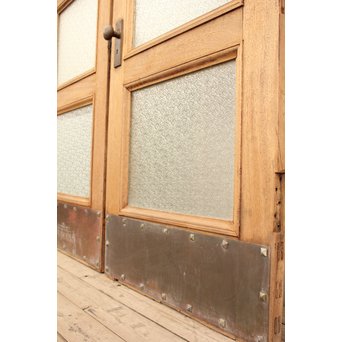 観音開ハイサイズナチュラルガラス戸　2枚1組　GD954 