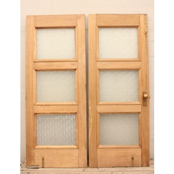 観音開ハイサイズナチュラルガラス戸　2枚1組　GD954 