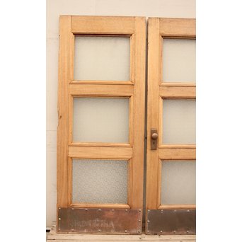 観音開ハイサイズナチュラルガラス戸　2枚1組　GD954 