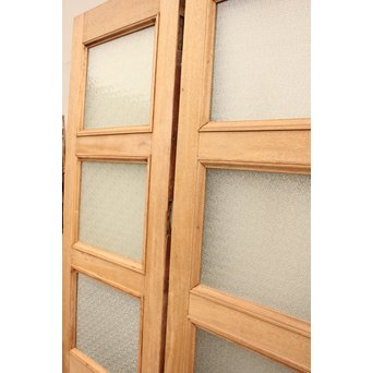 観音開ハイサイズナチュラルガラス戸　2枚1組　GD954 