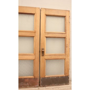 観音開ハイサイズナチュラルガラス戸　2枚1組　GD954 