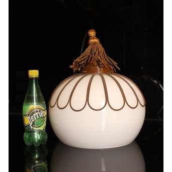 異形大型宣徳色菊金具の電笠/照明　A1610 