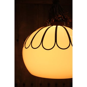 異形大型宣徳色菊金具の電笠/照明　A1610 