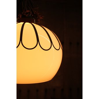 異形大型宣徳色菊金具の電笠/照明　A1610 