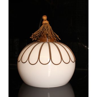 異形大型宣徳色菊金具の電笠/照明　A1610 