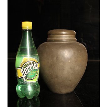 京錫屋造　古錫大茶壷　K324 