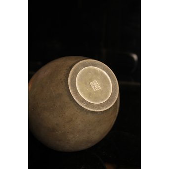 京錫屋造　古錫大茶壷　K324 