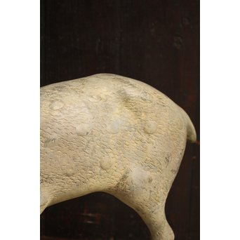 古銅鹿の置物　雄雌つがい　S2780 