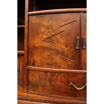 意匠桑の細工茶箪笥　I378 