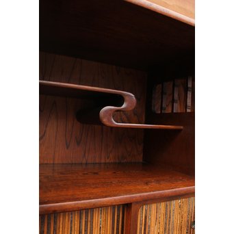 意匠桑の細工茶箪笥　I378 