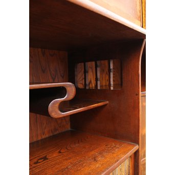 意匠桑の細工茶箪笥　I378 