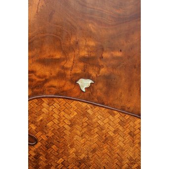 意匠桑の細工茶箪笥　I378 