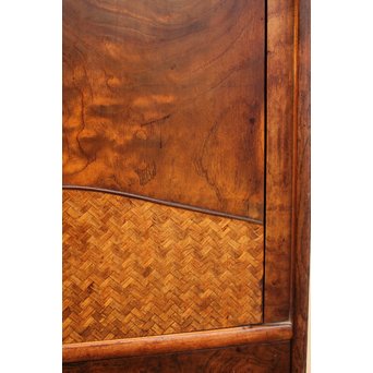 意匠桑の細工茶箪笥　I378 