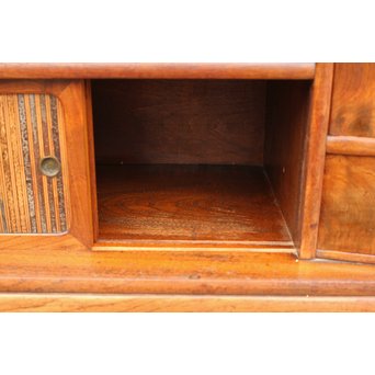 意匠桑の細工茶箪笥　I378 