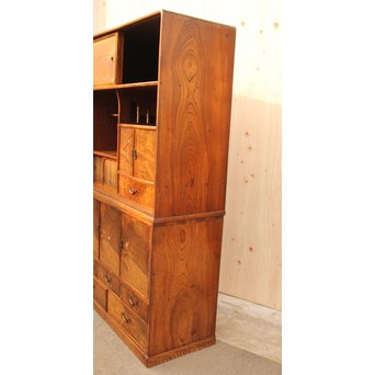 意匠桑の細工茶箪笥　I378 