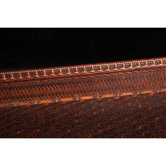 竹巧斎作　竹工芸煎茶盆　K327 