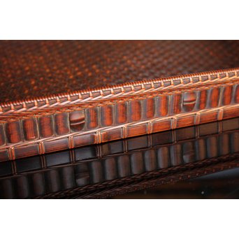 竹巧斎作　竹工芸煎茶盆　K327 