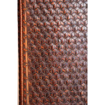 竹巧斎作　竹工芸煎茶盆　K327 