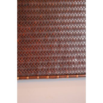 竹巧斎作　竹工芸煎茶盆　K327 